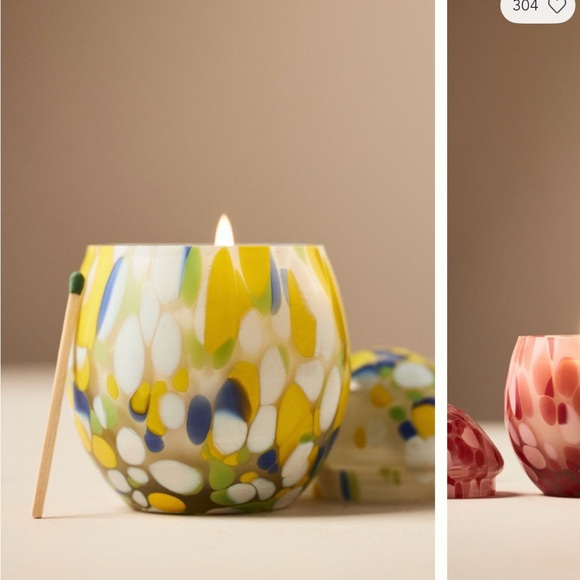 Anthropologie Other - Anthropologie NIB Mini Cheena Egg Fresh White Cashmere & Musk Glass Candle